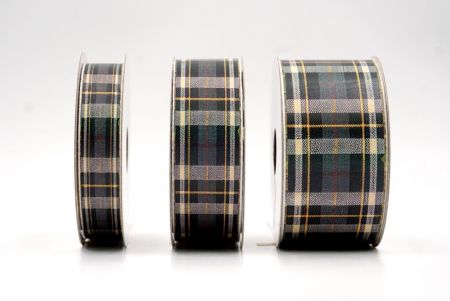 Anthrazitgraues Tartan Karobband_AI